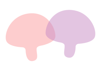 キノコ形の分割枠（一文字フレーム）