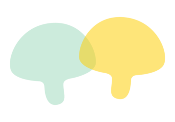 キノコ形の分割枠（一文字フレーム）