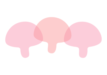 キノコ形の分割枠（一文字フレーム）