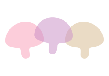 キノコ形の分割枠（一文字フレーム）