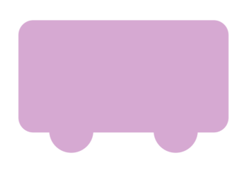 バス形フレーム（塗りつぶし）