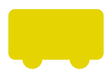 バス形フレーム（塗りつぶし）