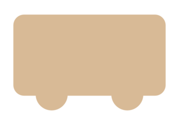 バス形フレーム（塗りつぶし）