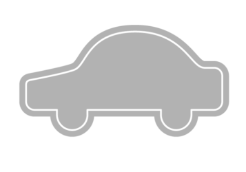 自動車形フレーム（塗りつぶし）