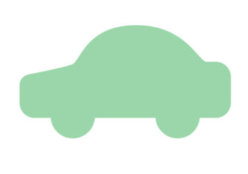 自動車形フレーム（塗りつぶし）