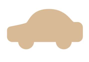 自動車形フレーム（塗りつぶし）