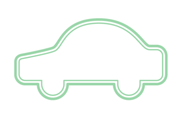 自動車形フレーム（二重線）