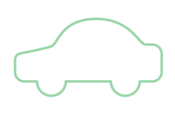 自動車形フレーム（シンプル線）