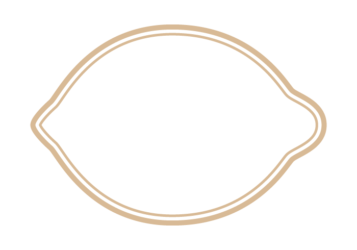 レモン形フレーム（二重線）