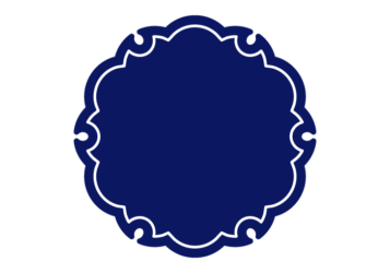 雪輪文様形フレーム（塗りつぶし）