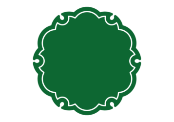 雪輪文様形フレーム（塗りつぶし）