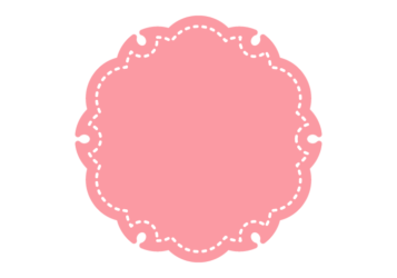 雪輪文様形フレーム（塗りつぶし）