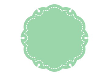 雪輪文様形フレーム（塗りつぶし）