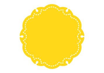 雪輪文様形フレーム（塗りつぶし）