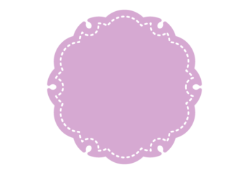 雪輪文様形フレーム（塗りつぶし）