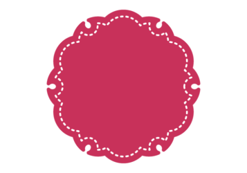 雪輪文様形フレーム（塗りつぶし）