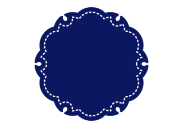 雪輪文様形フレーム（塗りつぶし）