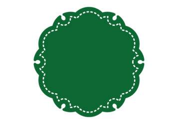 雪輪文様形フレーム（塗りつぶし）