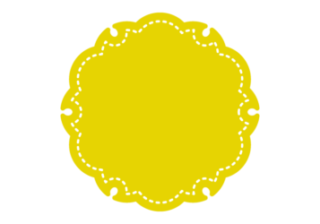 雪輪文様形フレーム（塗りつぶし）