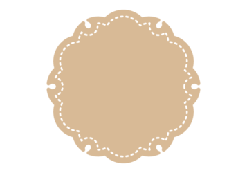 雪輪文様形フレーム（塗りつぶし）