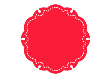 雪輪文様形フレーム（塗りつぶし）