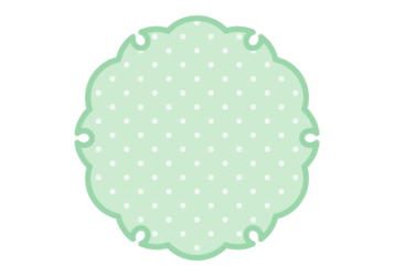 雪輪文様形フレーム（水玉模様）