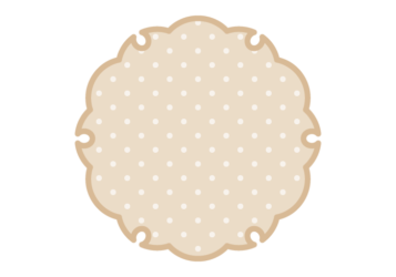 雪輪文様形フレーム（水玉模様）