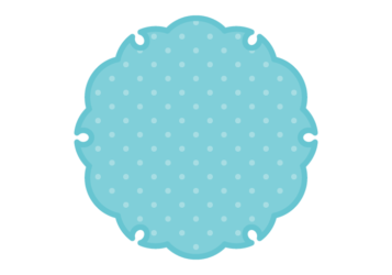 雪輪文様形フレーム（水玉模様）