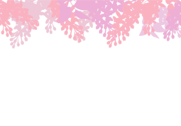 上部枠（花シルエット装飾）