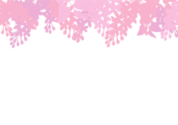 上部枠（花シルエット装飾）