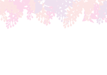 上部枠（花シルエット装飾）