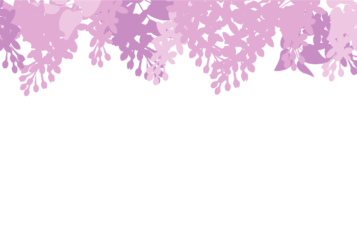 上部枠（花シルエット装飾）