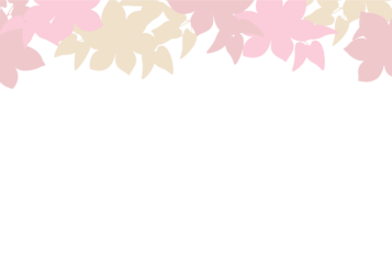 上部枠（花シルエット装飾）