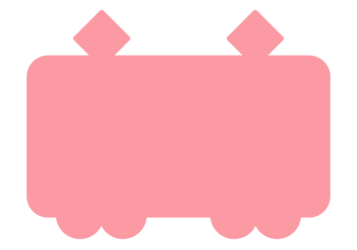 電車形フレーム（塗りつぶし枠）