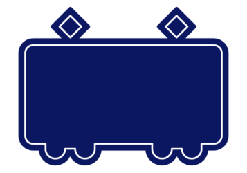 電車形フレーム（塗りつぶし枠）