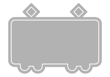 電車形フレーム（塗りつぶし枠）