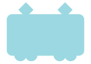 電車形フレーム（塗りつぶし枠）