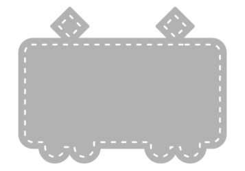 電車形フレーム（塗りつぶし枠）