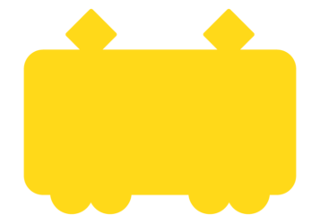 電車形フレーム（塗りつぶし枠）