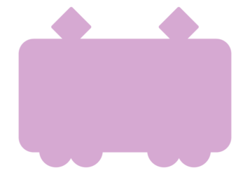 電車形フレーム（塗りつぶし枠）