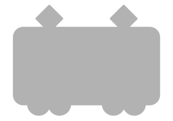 電車形フレーム（塗りつぶし枠）