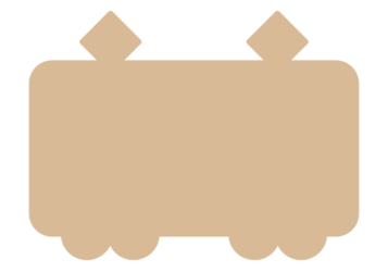 電車形フレーム（塗りつぶし枠）