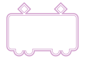 電車形フレーム（二重線枠）