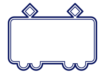 電車形フレーム（二重線枠）