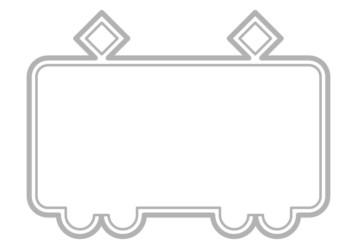 電車形フレーム（二重線枠）