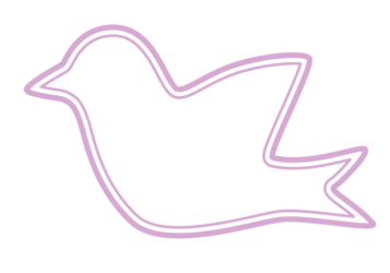 トリ形フレーム（二重線枠）