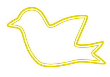 トリ形フレーム（二重線枠）