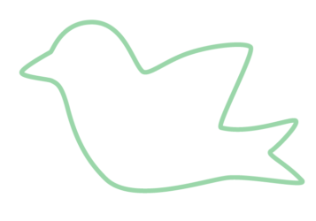 トリ形フレーム（シンプル線枠）