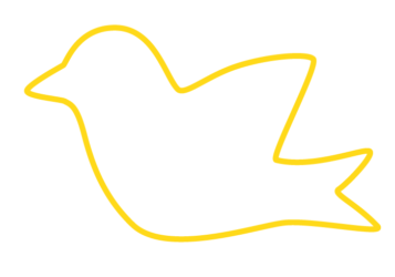 トリ形フレーム（シンプル線枠）