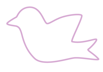 トリ形フレーム（シンプル線枠）